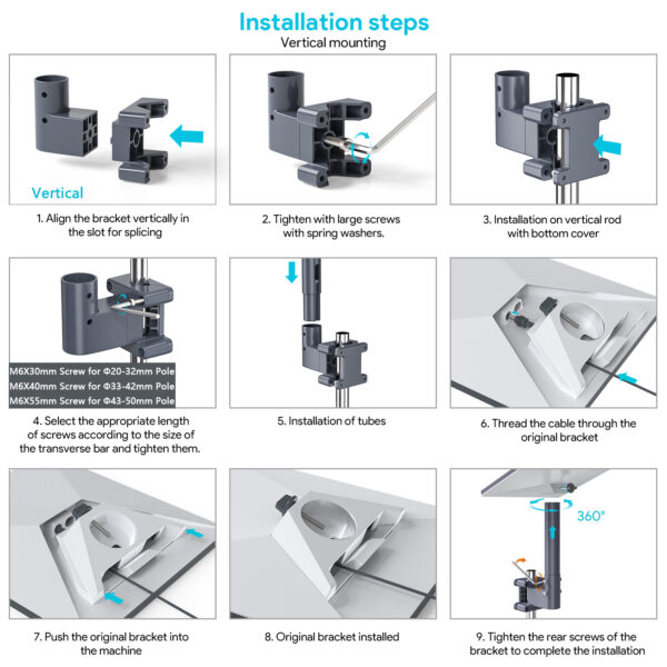 Starlink Mini Pole Mount Bracket Clamp - Image 8