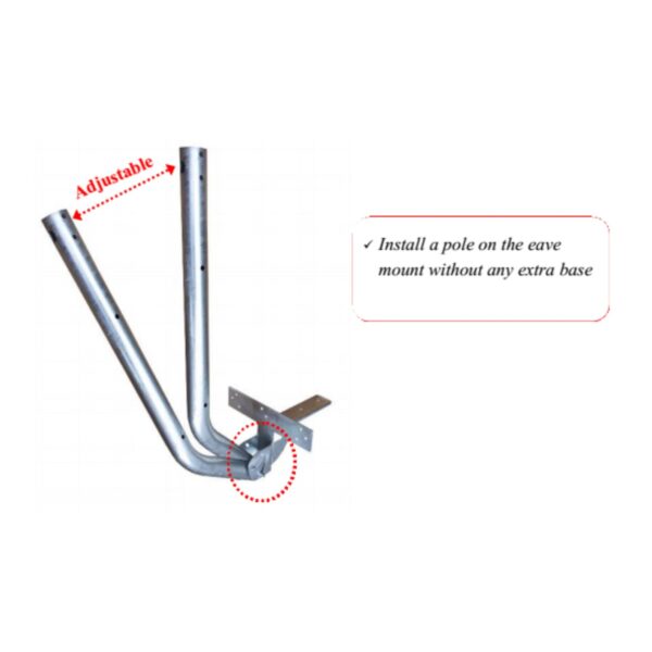 Starlink Gen 3 Dish Single Eave Fascia Mount Full Kit - Image 3